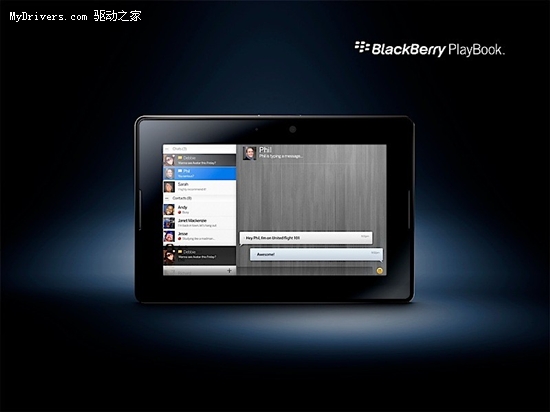 RIM发布PlayBook 黑莓平板机图展