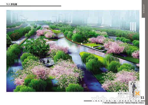 广东新闻中心    内有500多棵大树五座桃花岛,10余万盆草花四季开放图片
