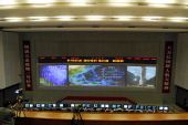 现场传真：北京航天城飞控大厅 
