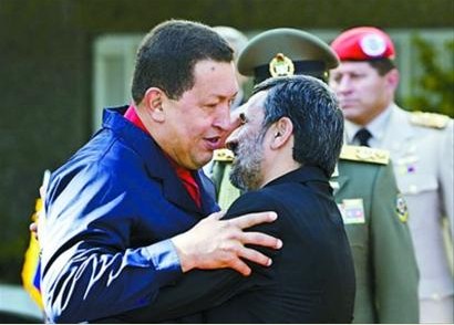 委内瑞拉总统访问伊朗 伊朗总统赞两国关系(图