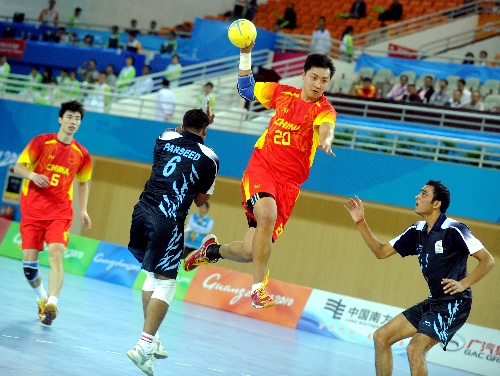 (亚运会)(3)手球——中国胜印度