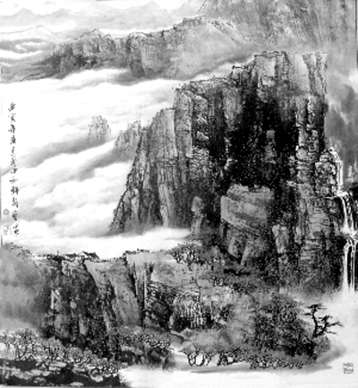 董胡宝对兴安秀美山川的描绘,就是汲取家乡的沃士营养,表达了他对家乡