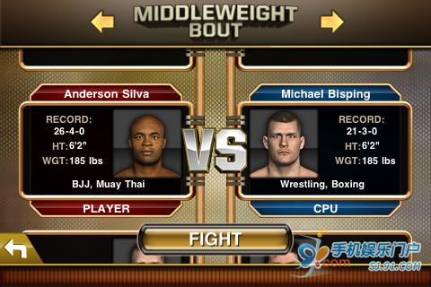 iPhone格斗新游《UFC 2010终极格斗王者》