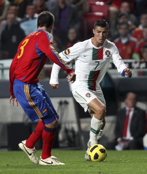 2010西班牙和葡萄牙友谊赛 葡萄牙与西班牙比赛