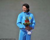 图文：女子500米单人皮艇 哈萨克斯坦选手摘银