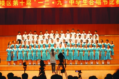 不知道自己原来那么会唱歌……在南京鼓楼区第十届中学生合唱节比赛中