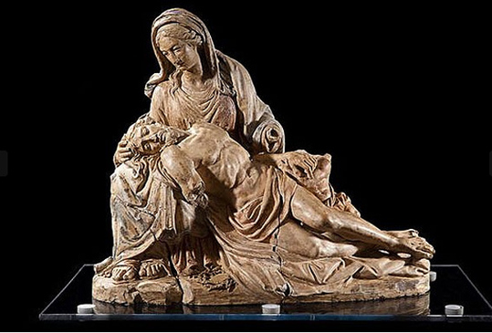 米开朗基罗圣母怜子雕塑模型重回罗马(组图)