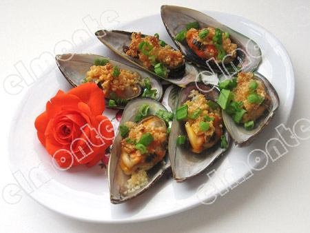 营养美食:蒜蓉烤青口
