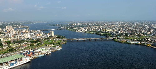 (国际)(2)空中鸟瞰科特迪瓦经济首都阿比让