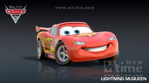 “闪电麦昆”（Lightning McQueen）在《赛车2》依然是当之无愧的男主角