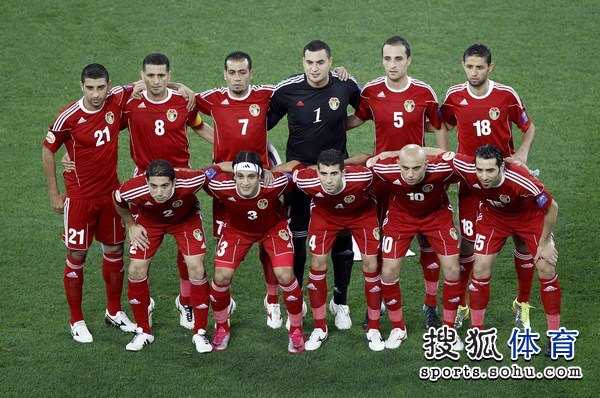 图文:乌兹别克2-1约旦 约旦队首发阵容