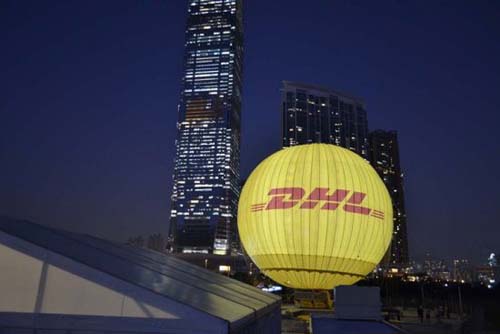 DHL香港氢气球:香港最新旅游景点全面升空