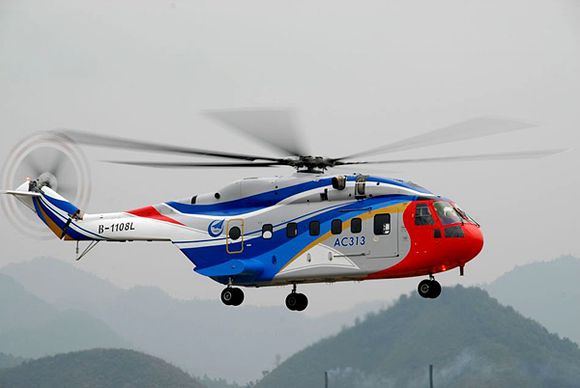 2010年3月18日，由中国航空工业集团公司（简称中航工业）自主研制的AC313大型民用直升机，在江西景德镇首飞成功。
