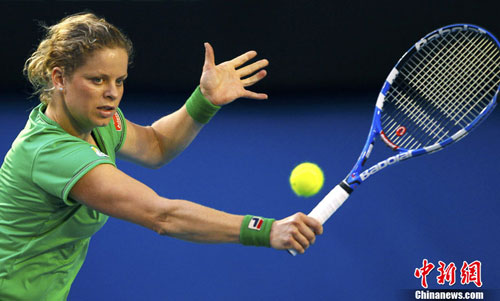 组图:李娜在澳大利亚网球公开赛决赛中获亚军
