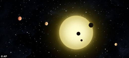 kepler-11恒星环绕着6颗行星,它们是由岩石和气体构成