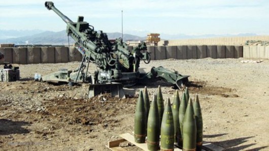资料图:美国产m777超轻型榴弹炮