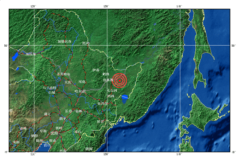黑龙江省双鸭山市友谊县发生4.2级地震(组图)