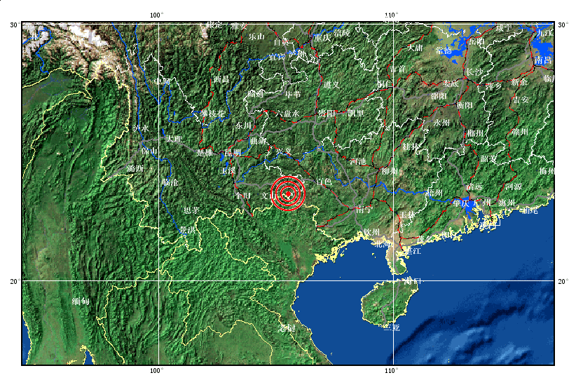 云南文山州富宁县发生4.1级地震(组图)图片
