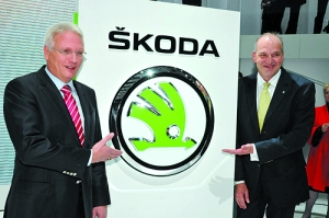 斯柯达汽车日前在日内瓦车展发布了全新车标LOGO