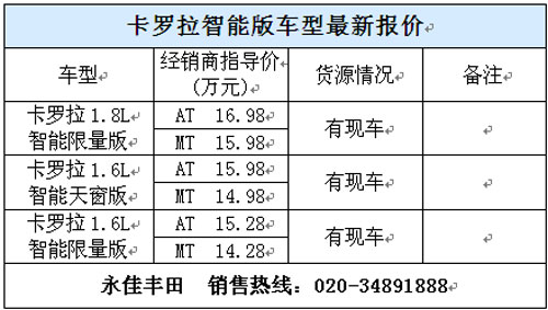 史上最智能的卡罗拉 登陆一汽丰田永佳店-搜狐汽车