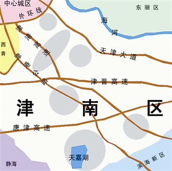 天津津南板块热盘地图图片