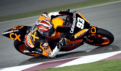 图文摩托车世锦赛卡塔尔站马奎兹在比赛中