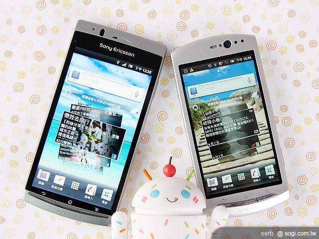 索尼爱立信Xperia系列 LT15i\/MT15i对比