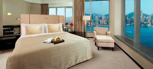 香港丽景酒店在海景中沐浴