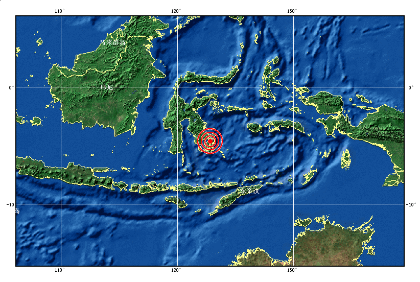 印尼苏拉威西岛发生6.0级地震(组图)