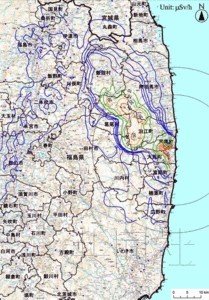 日本首次公布核污染地图 方位不同辐射量差异巨大(图)