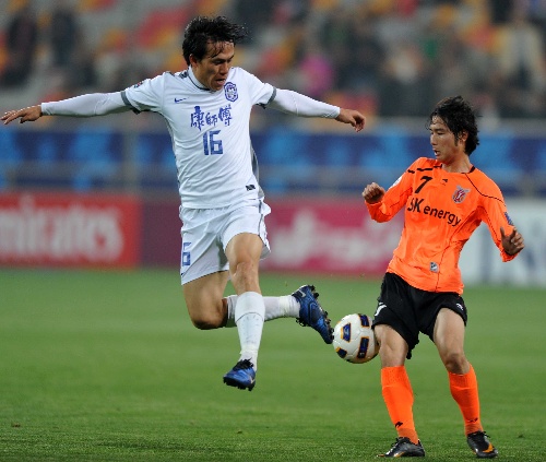 (体育)(4)足球--亚冠联赛:天津泰达对阵济州联队