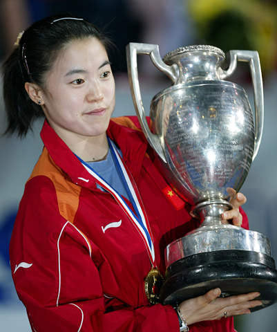 王楠2003年世乒赛女单三连冠