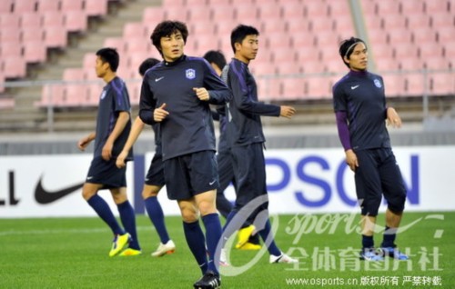 韩国当地时间5月23日,天津泰达队在全州世界杯