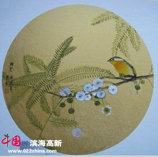 组图:天津著名画家王东风工笔花鸟画赏析