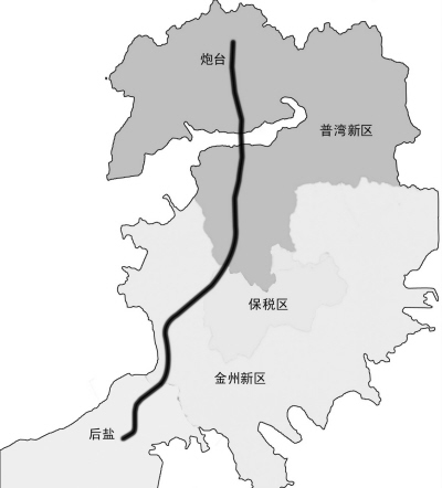 轻轨 小时开车 分   轻轨新线初规划,渤海大道已开工   新区到大连