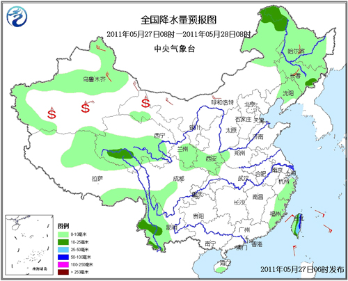 青藏高原西北地区东部西南等地有弱降水(组图)图片