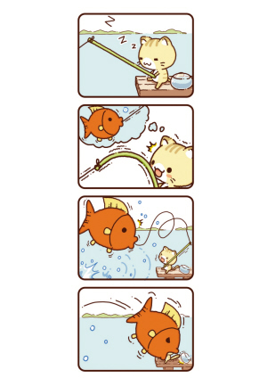 小猫钓鱼(图)