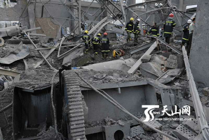 乌鲁木齐市新市区北郊一家工厂发生爆炸事故(