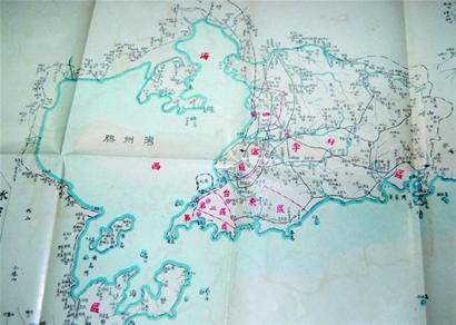 青岛权后绘制的 《胶澳商埠区域图》却将这一你无法想象的地理