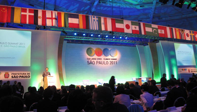 驻圣保罗副总领事胡英出席C40大城市气候变化