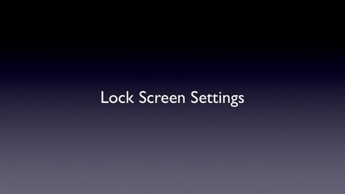 苹果ios 5锁屏界面设置选项图片