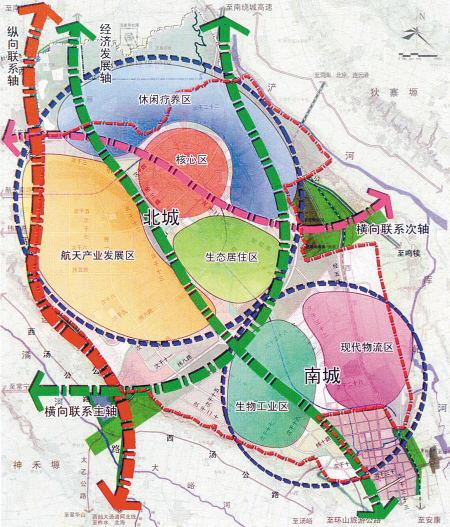 高速公路 西部大通道阿北线(西康高速),北接西安市绕城高速,南至
