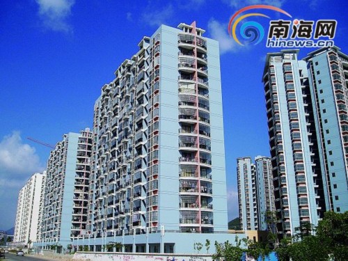 已建好的三亚保障性住房"同心家园"一期.特约记者孙清摄