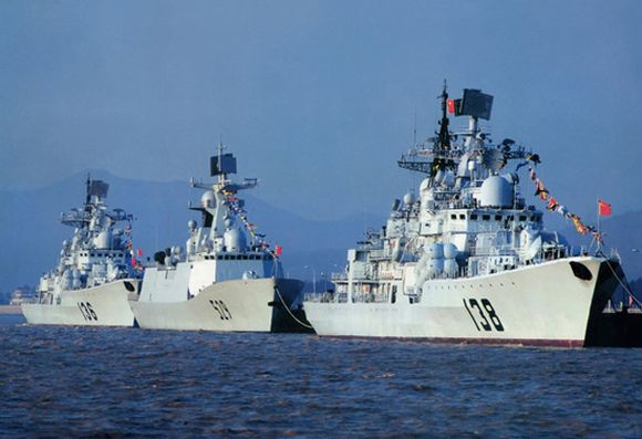 中国海军驱逐舰公开亮相 反舰火力令人生畏(图