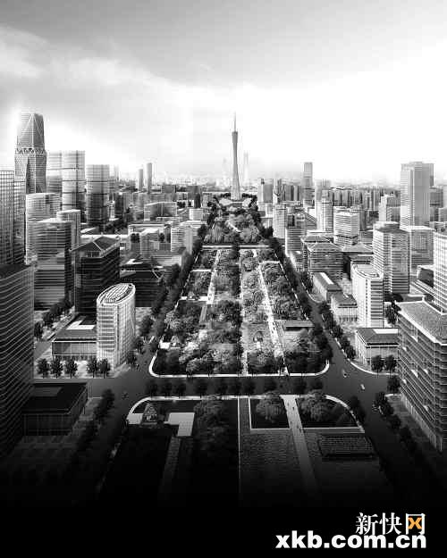新中轴线南段城市设计效果图