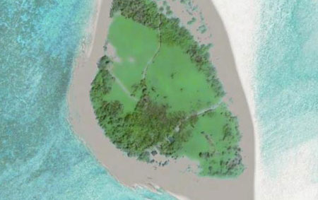 被菲律宾侵占的南钥岛，据称该岛目前无人驻守。