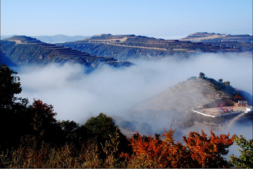 志丹美景 高原晨雾(图)