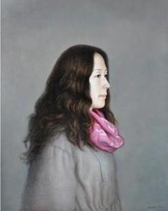 中央美术学院_李旭辉_红丝巾 （图片来源：博宝宝珍商城）