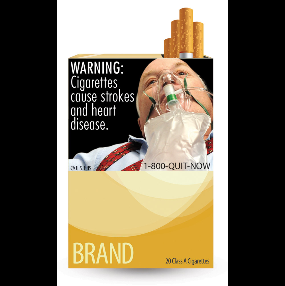 美国烟盒将换宣传吸烟有害新警告标签 画面吓