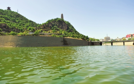 消失多年的"水映宝塔"景象,重现延安城